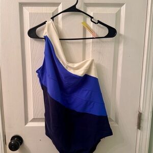 Summersalt “The Sidestroke” Swimsuit - Blue and White